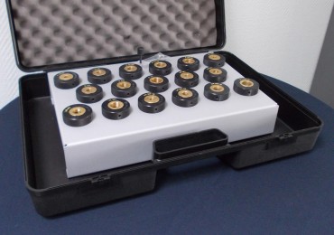 Suitcase with 17 standards adaptors